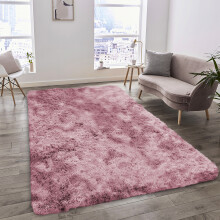 (120cm x 170cm (4ft x 5ft 8")_Area Rug, Tye Dye Pink) Nonslip Shaggy Fluffy Rugs Soft Extra Large Living Room Bedroom Carpets