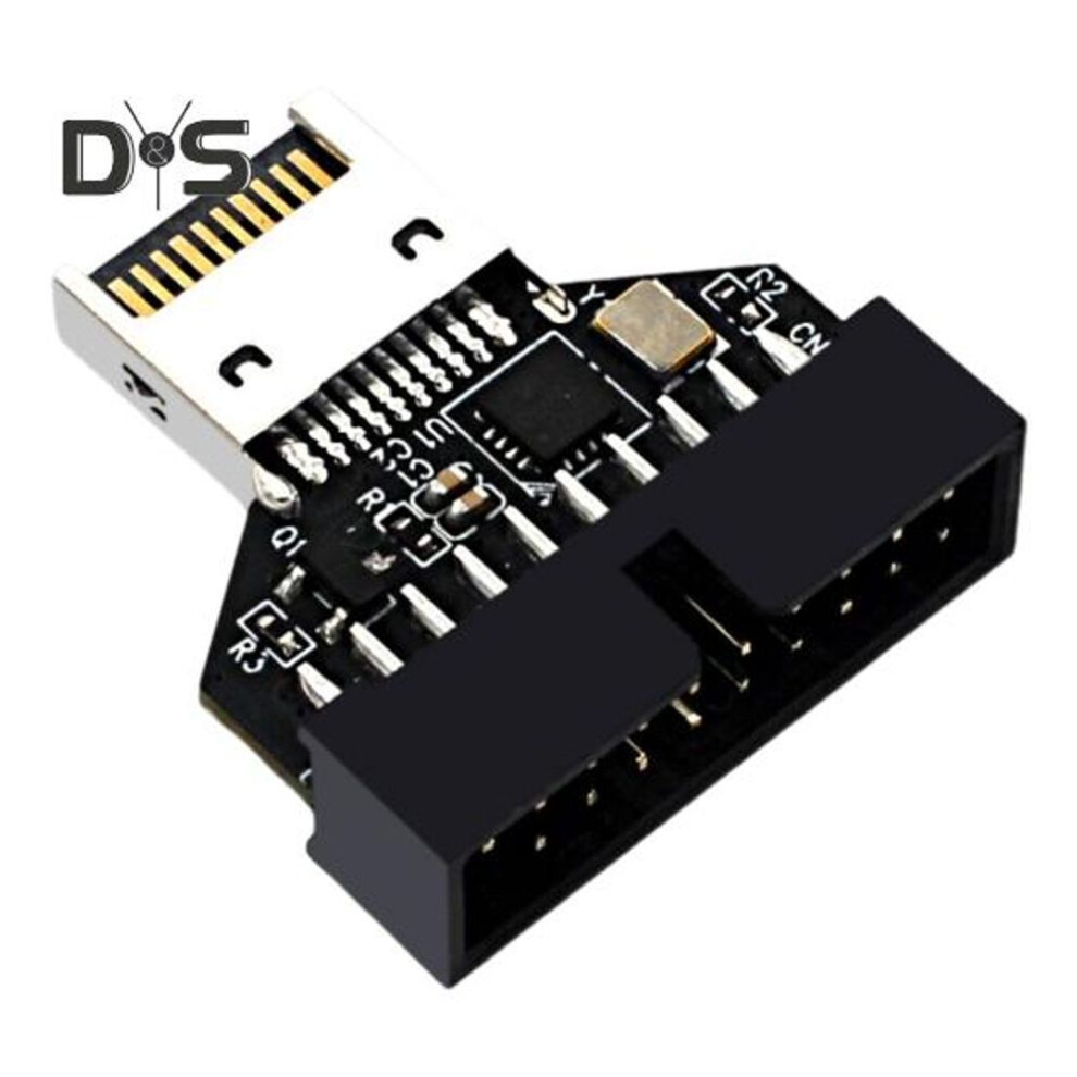 Motherboard USB 3.0 Type-E to 19pin Adapter Head Stable Reliable 5Gbps High-Speed Data Transfer Universal Header Female Adapter