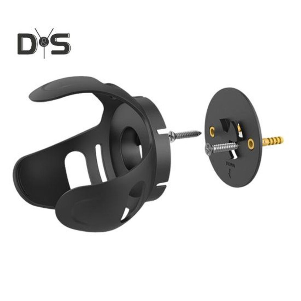 (black) Wall Mount Holder for Echo Dot 4/5 Generation Bracket Space Saving Stand with Cord Management Angle Adjustment Speaker Bracket
