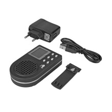 (As show, One size) Simulated Chirping Bird Outdoor Bird Chirping Amplifier with Wireless Remote 110 Animal Sounds MP3 S