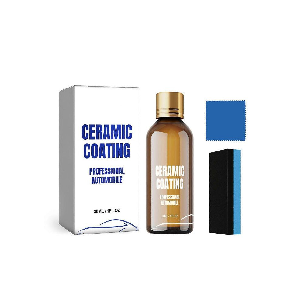 (30Ml -2Pcs, ) Ceramic Coating For Cars, Nano Coating Kit Super Ceramic Car Coating Hydrophobic, Car Paint Protection High Gloss Vehicle Ceramic Yellow 5004229878742