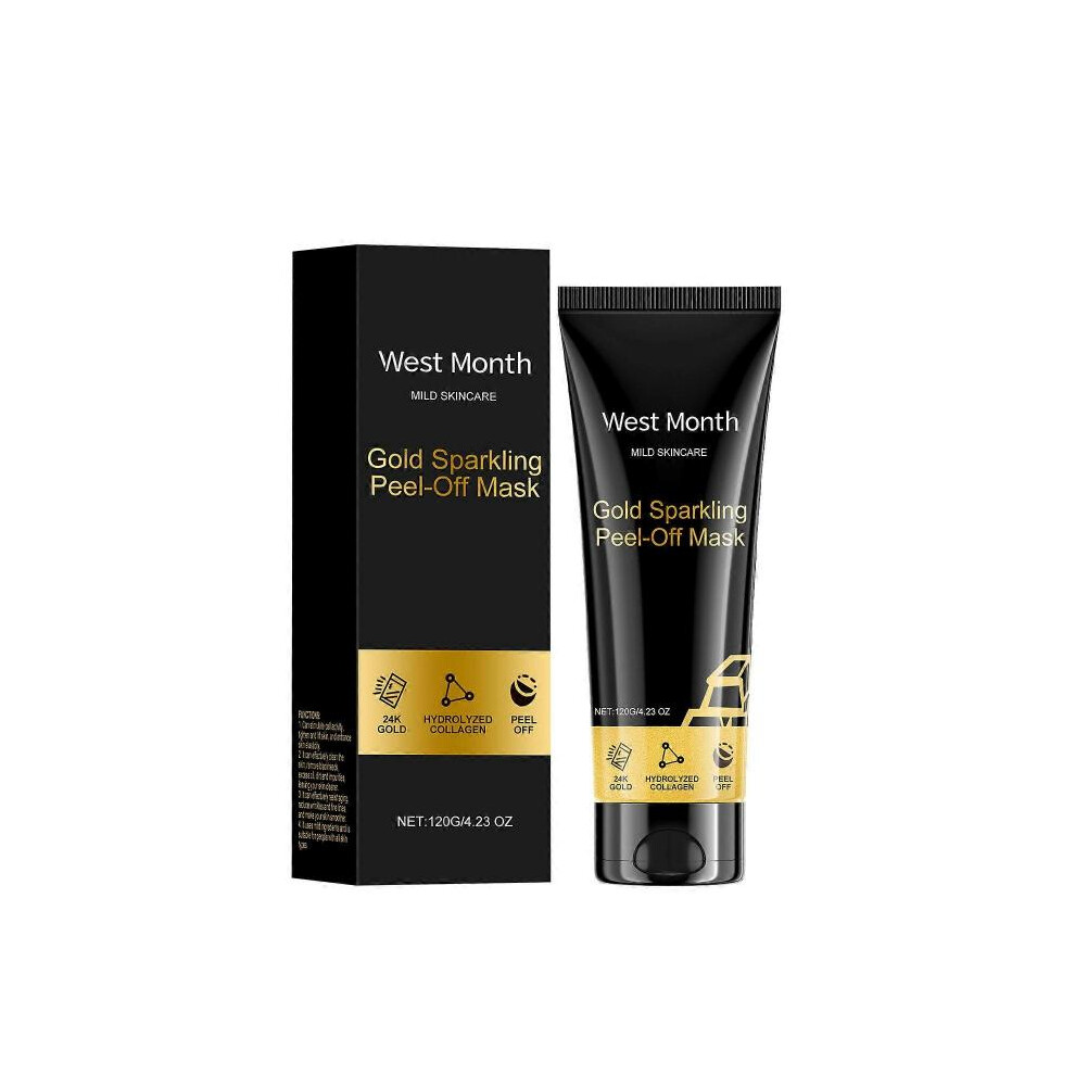 Gold (3Pcs) Blackhead Remover Mask, 24K Peel Off Mask, Facial Mask Anti-Aging, Deep Cleansing, Reduces Fine Lines & Wrinkles