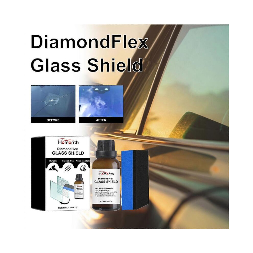 (2Pcs - 60Ml) Windshield Crack Repair Agent, Windshield Repair Nano Fluid Filler, Car Windshield Glass Repair Sticky With Sponge For Chips Cracks 5004229875475