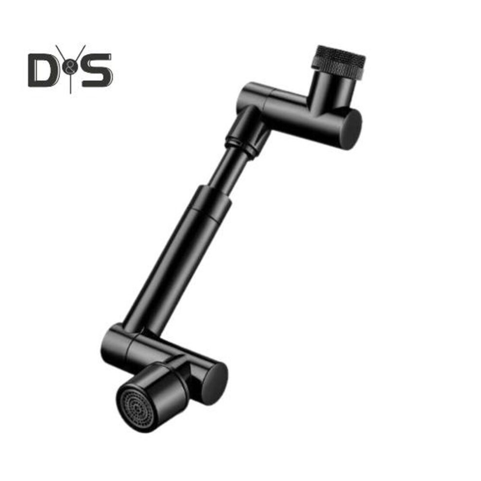 (black, A) Faucet Extender With 2 Sprayer Modes Universal Fit Simple Installation 360-degree Adjustable Nozzle Bathroom Sink Extender