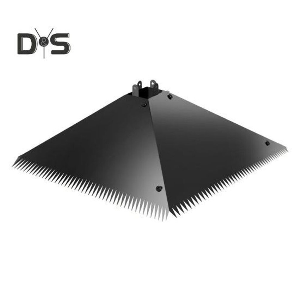 Squirrel Proof Baffle Pole Mount Metal Squirrel Stopper Guard Outdoor Square Squirrel Baffle For Protecting Hanging Feeders And Houses