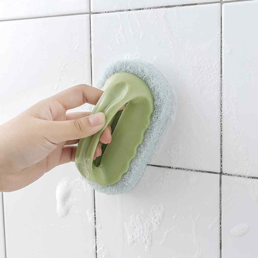 (as the picture, no1) Detachable Handle Dish Pot Pan Wash Clean Brush Sponge Kitchen Cleaner Scrubber