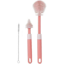 Baby Bottle Brushes for Cleaning Long Handle Silicon contractile Milk Bottle Water Bottle Brush Set