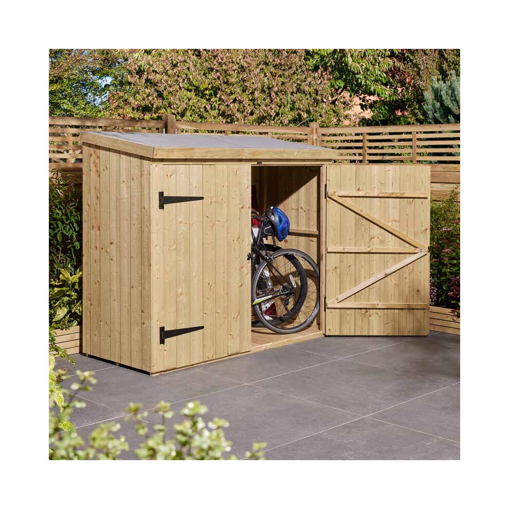 Heritage Wallstore/Bike Store - Pressure Treated Timber - L82.5 x W182.5 x H164 cm