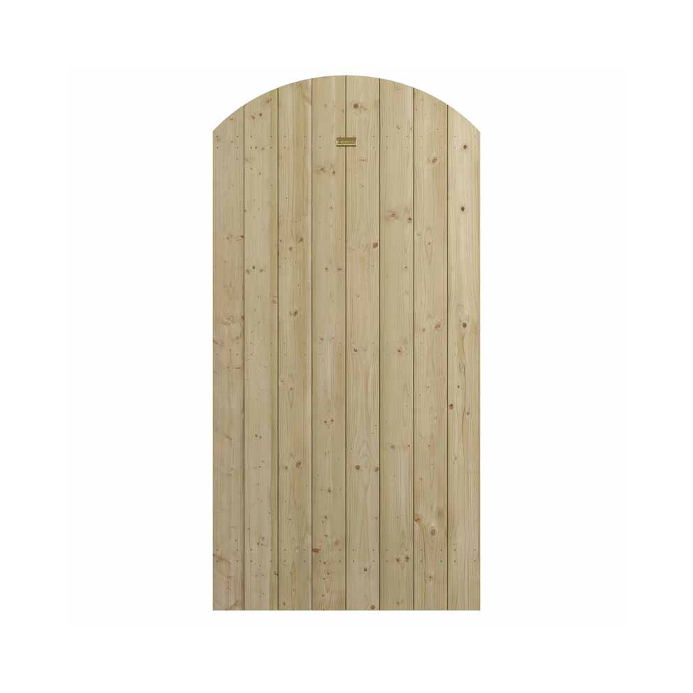 Tongue & Groove Arch Top Gate - Wood - L3.5 x W90 x H180 cm