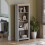 Home Discount (Grey & Oak) Arlington 4 Tier Bookcase Shelf Library Storage 1