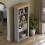 Home Discount (Grey & Oak) Arlington 4 Tier Bookcase Shelf Library Storage 5