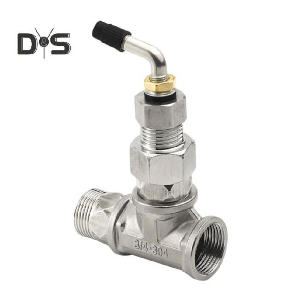 (as the picture, 3/4inch) Faucet Anti-freeze Connector Stainless Steel Outdoor Faucet Anti-freeze Joint 1/2" 3/4" Pipe Frost Proof Spigot Replacement