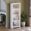 Home Discount (White & Oak) Arlington 4 Tier Bookcase Shelf Library Storage 1