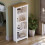 Home Discount (White & Oak) Arlington 4 Tier Bookcase Shelf Library Storage 5