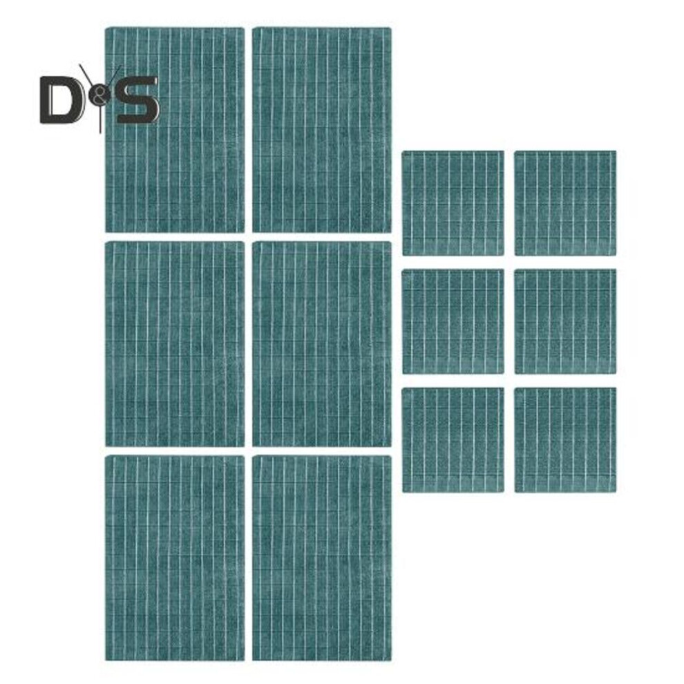 (dark green, 12pcs) 12 Pcs Kitchen Towels Super Absorbent Dishcloths Set Quick Drying Rags For Washing Dishes And Countertops Microfiber Dishwashing Cloth