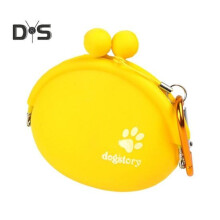 (yellow) Silicone Dog Treat Pouch Puppy Snack Bag Fanny Pack with Clip Portable Dog Food Carrier Holder for Outdoor Training