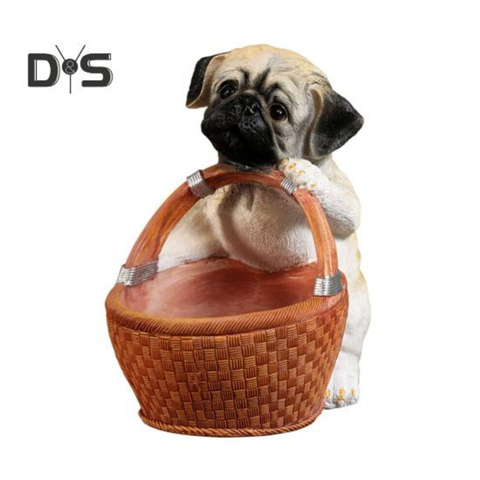 (black) Dog Storage Basket Adorable Puppy Key Tray Large Capacity Easy Access Multipurpose Jewelry Organizer Candy Storage Bowl
