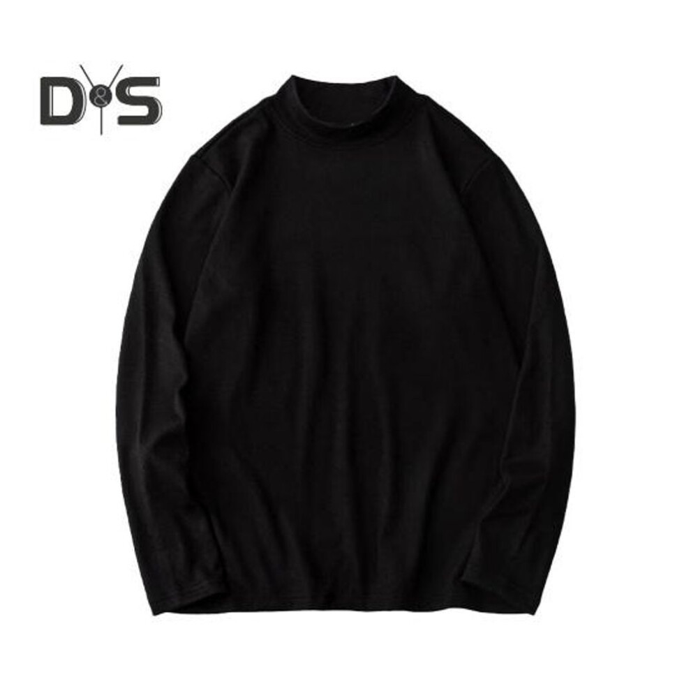 (black, XL) Autumn Winter Men Bottoming Top Slim Fit Thick Plush Half-high Collar Pullover Stretchy Long Sleeves Pure Color Plus Size Mid Length Fitness Exercise