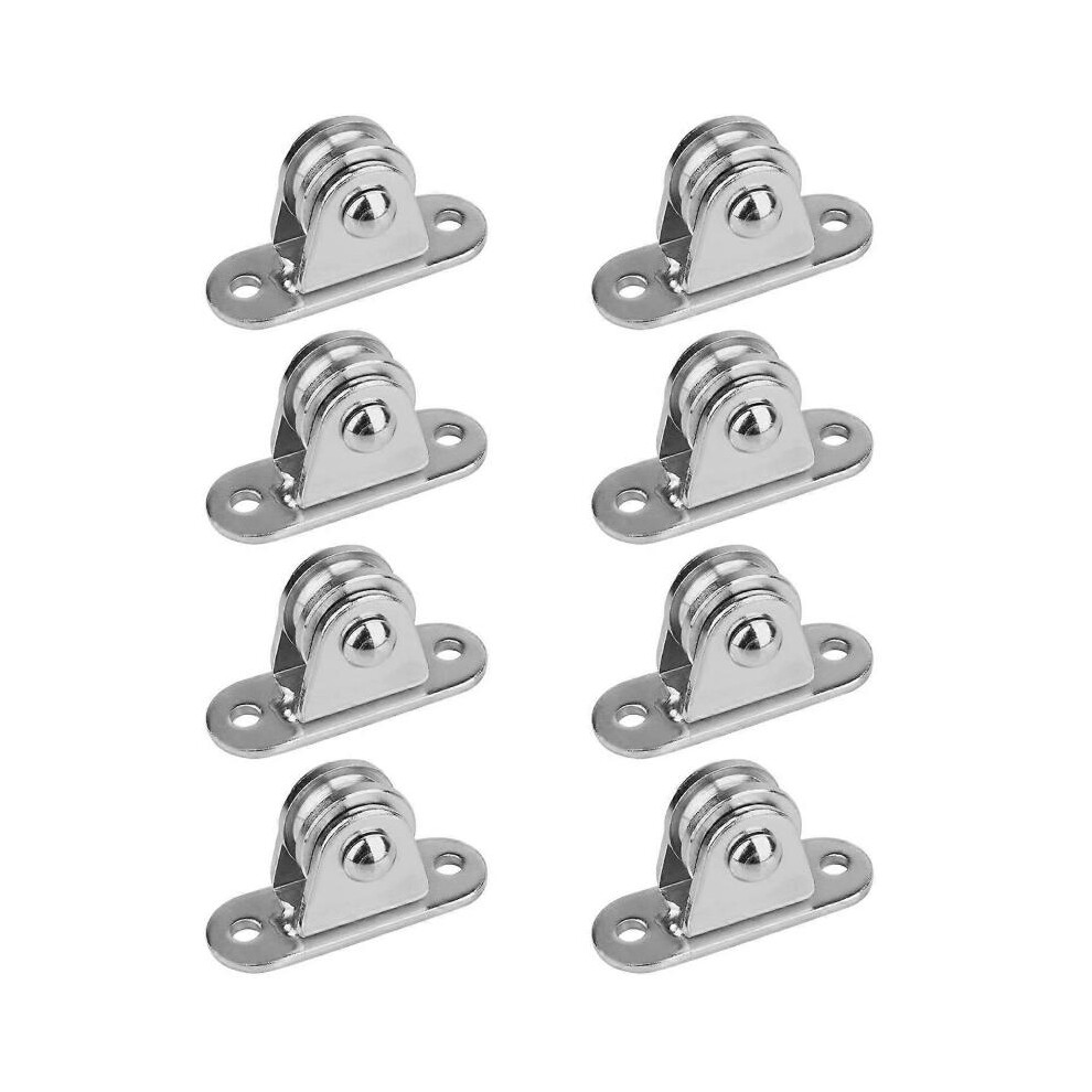 8 Pack Pulley Block Carbon Steel Pulley Roller Duplex Bearing Silent Detachable