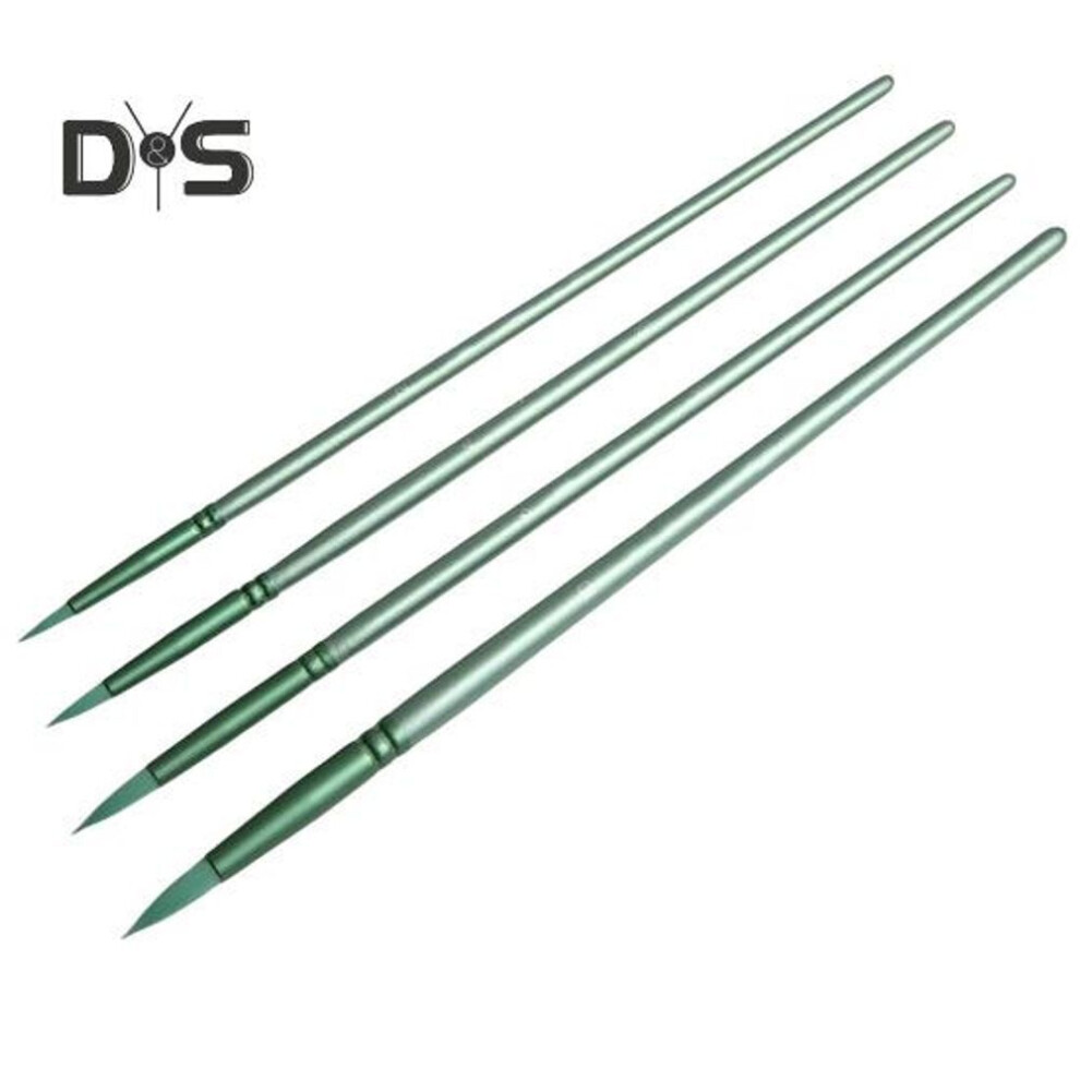 (cyan, 4) 4/6Pcs Paint Brushes Nylon Head Watercolor Painting Brushes Kids Adults Arts Crafts Painting Set for Acrylic Gouache Oil Painting