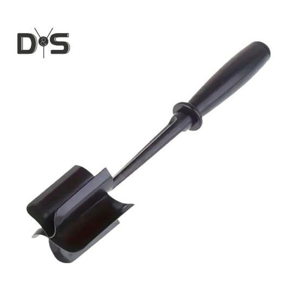 (black) Meat Chopper Manual Meat Grinder Potato Masher Heat Resistant Ground Beef Smasher Kitchen Tool Safe For Non-stick Cookware