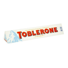 Toblerone schweizisk hvid chokolade med honning og mandelnougat 100 g