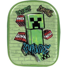 Minecraft Creeper TNT Create Explore Survive Backpack School Bag