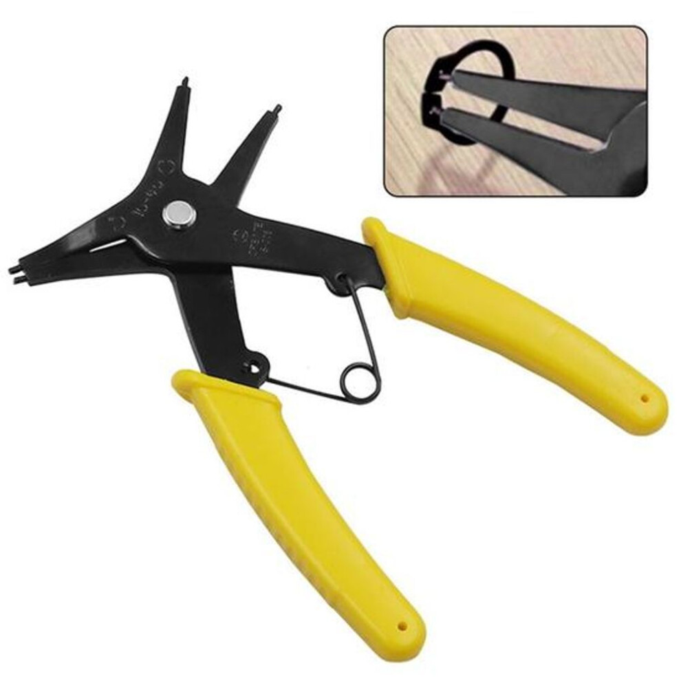 Dual Use Retainer Ring Pliers Durable Carbon Steel Two In One High Precision Snap
