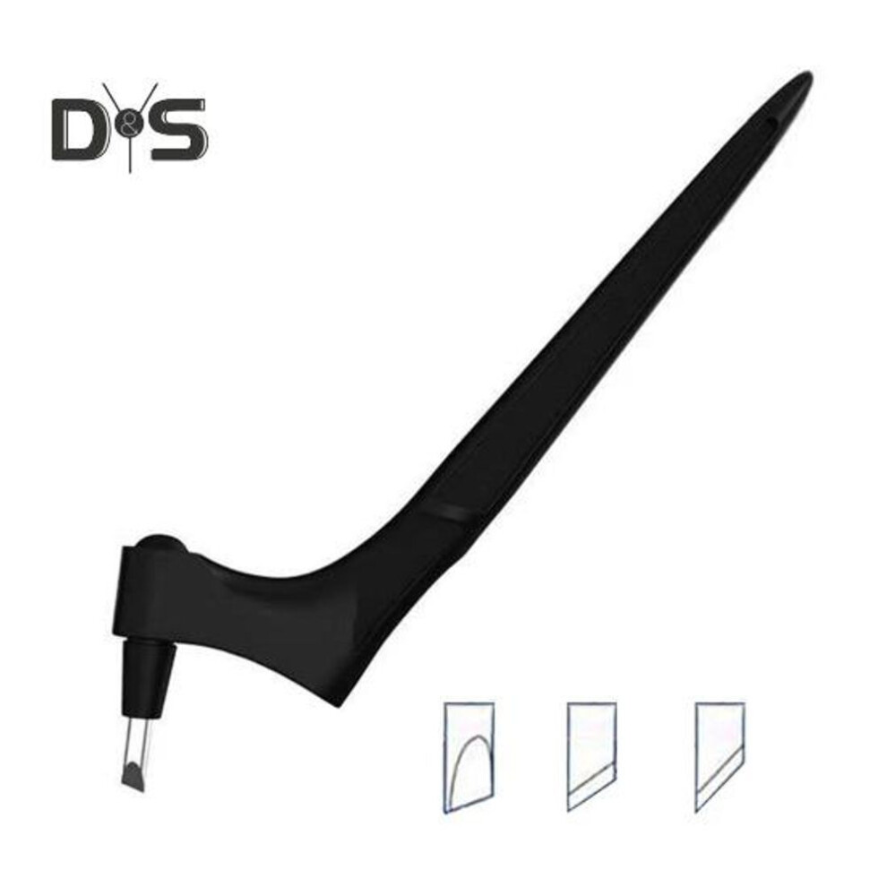 (black) Craft Cutting Pen With 360-degree Rotating Blades Stainless Steel Art Cut Tool With 3 Interchangeable Blades Crafting Cutter For Stencil Scrapbook