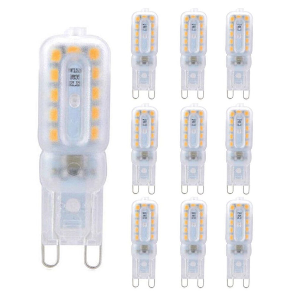 (5W Transparent WARM WHITE) 10pcs G9 Led Bulb 220V 3W 5W SMD2835 White Warm Bombillas For Home Light Bulbs Crystal Chandelier Replace 30W Halogen Lamp