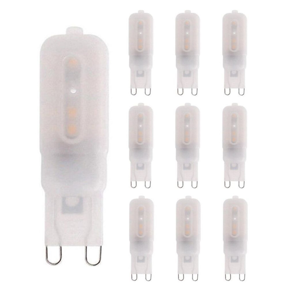 (5W Milky COLD WHITE) 10pcs G9 Led Bulb 220V 3W 5W SMD2835 White Warm Bombillas For Home Light Bulbs Crystal Chandelier Replace 30W Halogen Lamp