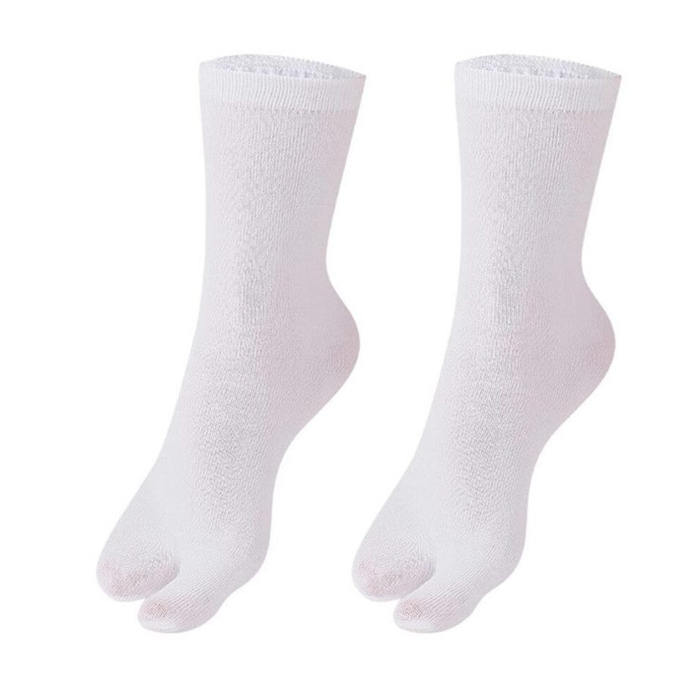 (white, 1 pairs) 1-10Pair Japanese Style Tabi Toe Socks for Men Women Summer Fiber Two Finger Socks Kimono Flip Flop Sandal Split Tabi Toe Sock