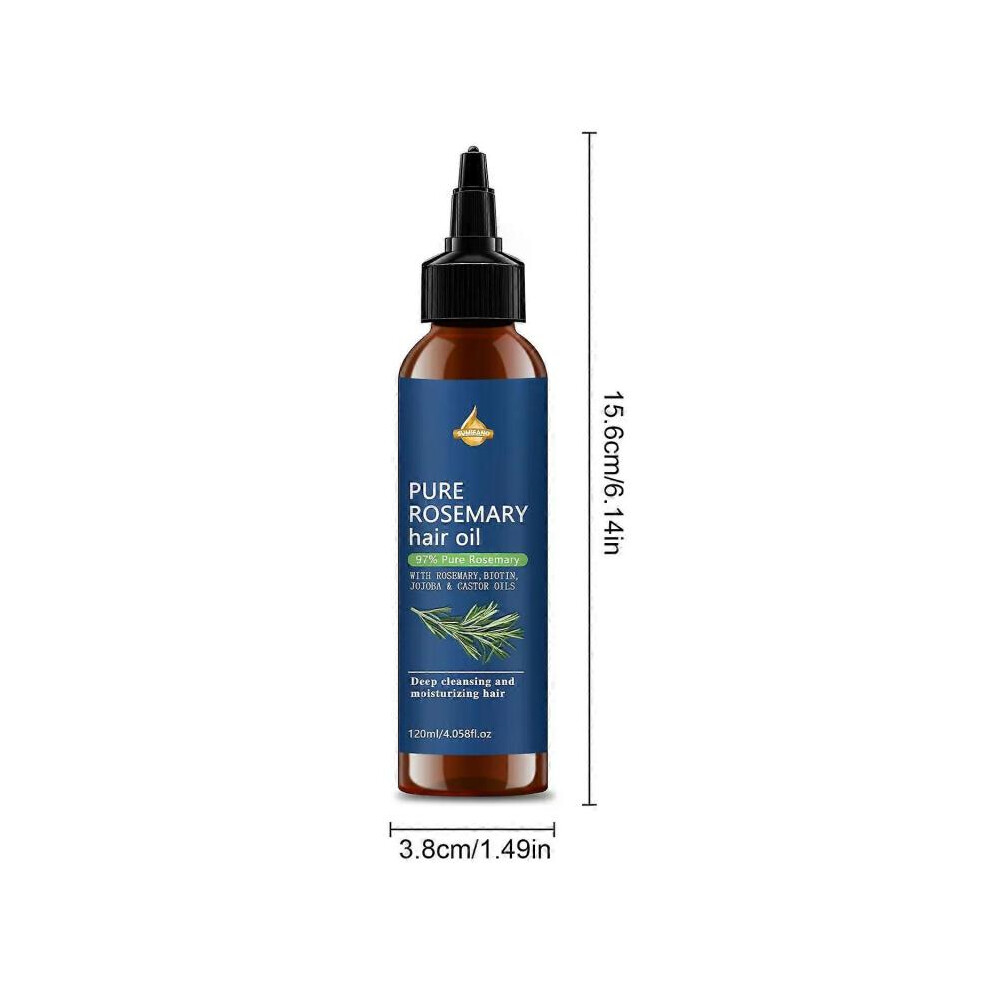 (2pcs) Rosemary Oil For Hair Growth Infused With Biotin, Jojoba & castor OilHair strengthening TreatmentNourishing & Volumizing