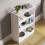 Vida Designs (White) Cambridge 3 Tier Wide Low Bookcase Storage Shelf 5
