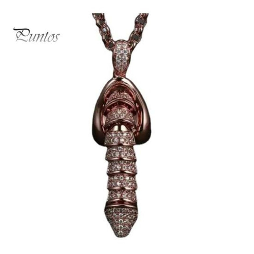 (rose gold) Funny Erectable Pendant Necklace Male Organ Modeling Necklace Man Dick Stand Upright Pendant Jewelry For Men Women