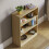 Vida Designs (Oak) Cambridge 3 Tier Wide Low Bookcase Storage Shelf 5