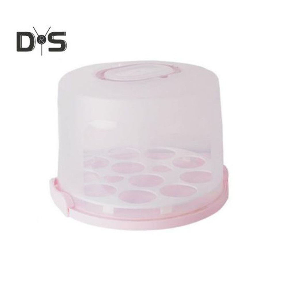Cake Carrier With Lid And Handle Portable Cupcake Stand For 10-inch Cake Cupcake Holder Pie Muffin Pizza Transport Container Cake Box