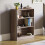 Vida Designs (Walnut) Cambridge 3 Tier Wide Low Bookcase Storage Shelf 1