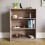 Vida Designs (Walnut) Cambridge 3 Tier Wide Low Bookcase Storage Shelf 6