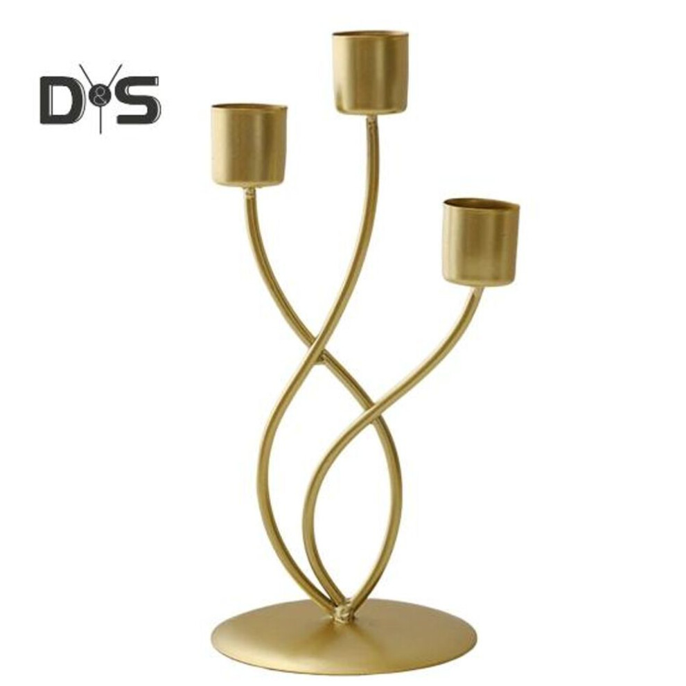 (golden, C) Taper Candle Holder Metal Curved Candle Holder Table Centerpiece Tapered Pillar Candles Holder For Wedding Festive Decor