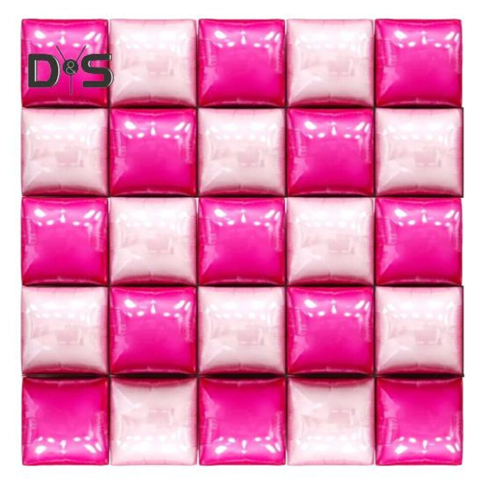 (as the picture, D) 25Pcs Square Foil Metallic Balloons Double Sided Balloon Wall Tunnel Wedding Graduation Backdrop Arch Garland Kit for Birthday Party