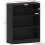 Vida Designs (Black) Cambridge 3 Tier Wide Low Bookcase Storage Shelf 7