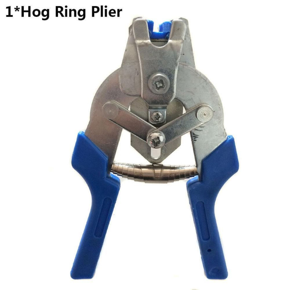(as the picture, Hog Ring Plier) Dys Tool Shop Ring Pliers Or 600pcs M Clips Staples Anti-slip Handle Metal Hand Tool