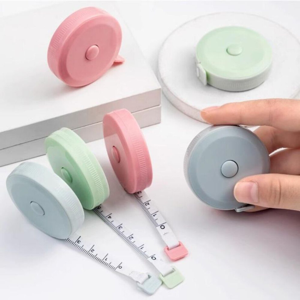 Flexible Soft Tape Measure - 1pc Retractable PVC Measuring Tool for Sewing, Tailoring, Body Fit - Lead-Free, Ideal for Crafting & Fitness Tracking
