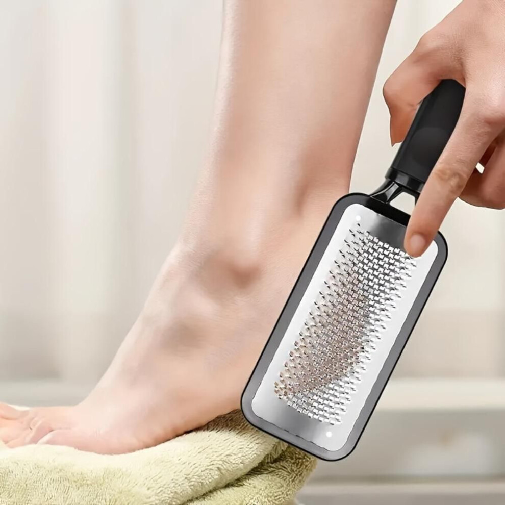 Foot Files Heel Callus Remover - Professional Pedicure Stainless Steel Rasp File For Wet And Dry Feet Care