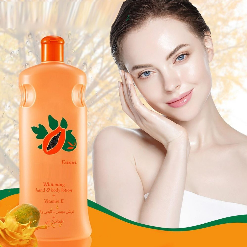 Papaya Whitening Body Lotion Moisturizing Brightening Body Lotion Anti-drying Body Lotion600ml