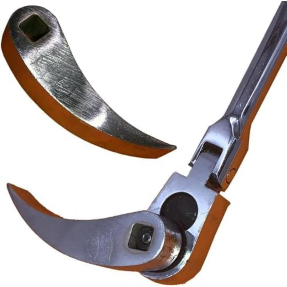 Leverage Design Crowbar Adapter - Adjustable Angle Head, Drop Forged Steel Pry Bar For Compact Spaces And Tough Tasks