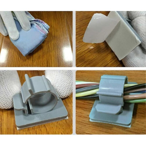 Hand tools: Adjustable self-adhesive plastic cable ties - 5 pieces, wall bracket for 16-18 mm water pipe 2