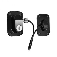 (Black) Home Practical Window Door Security Lock Safe Restrictor Child Baby Self Stick