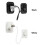(Black) Home Practical Window Door Security Lock Safe Restrictor Child Baby Self Stick 2